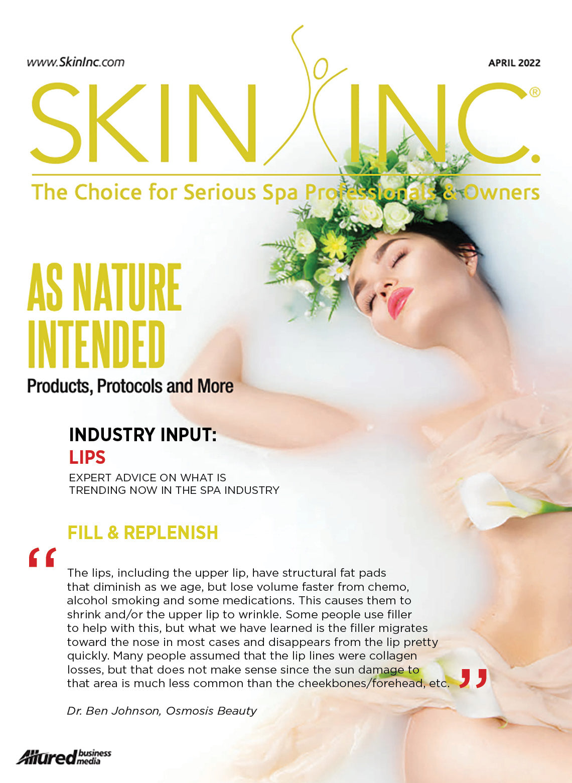 Ben Johnson quoted in Skin Inc